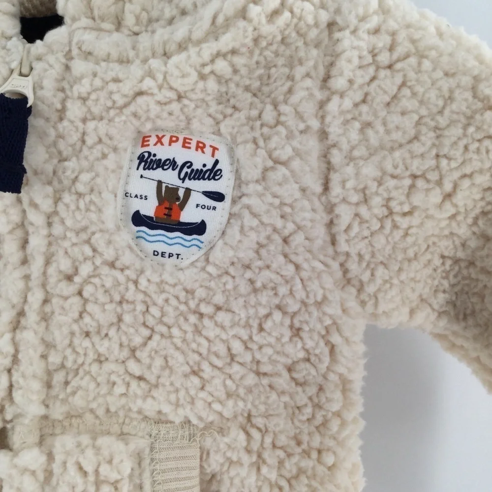 Carter’s‎ tan Teddy bear hooded coat